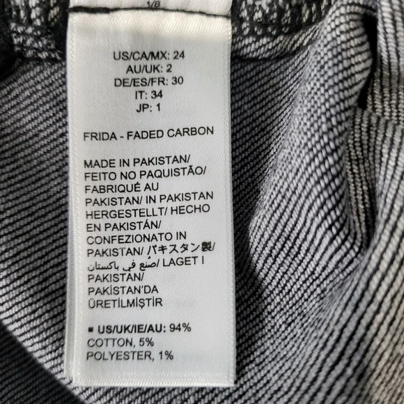 The Drop Frida Jeans Relaxed Carbon Wash Size 24" - Picture 8 of 10